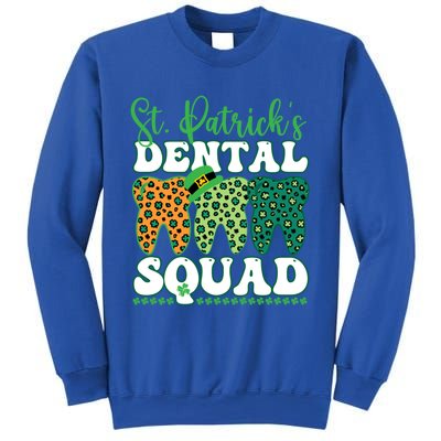 St Patrick's Dental Squad Leopard Tooth For Dentists Gift Sweatshirt