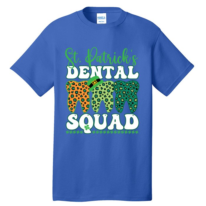 St Patrick's Dental Squad Leopard Tooth For Dentists Gift Tall T-Shirt