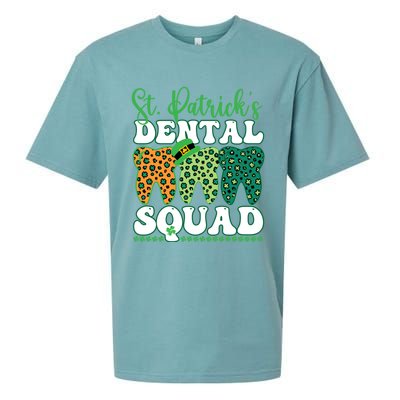 St Patrick's Dental Squad Leopard Tooth For Dentists Gift Sueded Cloud Jersey T-Shirt