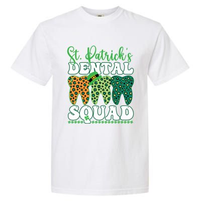 St Patrick's Dental Squad Leopard Tooth For Dentists Gift Garment-Dyed Heavyweight T-Shirt