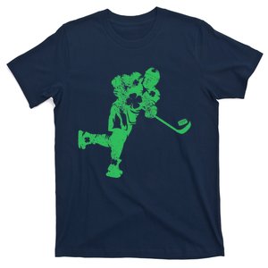 St Patricks Day Hockey Irish Boy Saint Paddy's Shamrock T-Shirt