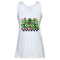 St Patricks Day Lucky Teacher Saint Paddys Groovy Wo Ladies Essential Flowy Tank