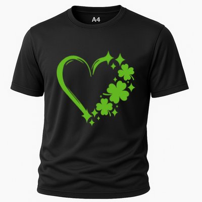 St Patricks Day Cute Heart Love Shamrock St Patricks Day Performance Shirt