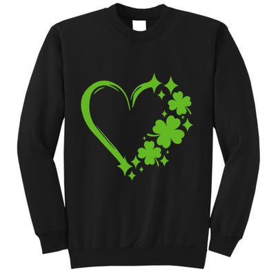 St Patricks Day Cute Heart Love Shamrock St Patricks Day Sweatshirt