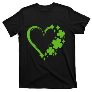 St Patricks Day Cute Heart Love Shamrock St Patricks Day T-Shirt