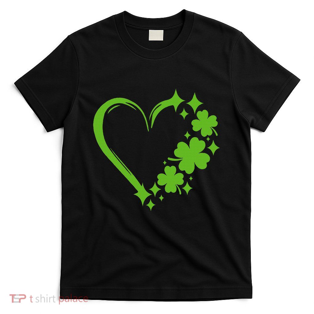 St Patricks Day Cute Heart Love Shamrock St Patricks Day T-Shirt