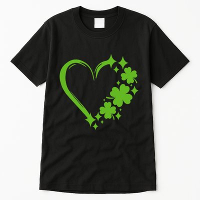 St Patricks Day Cute Heart Love Shamrock St Patricks Day Tall T-Shirt