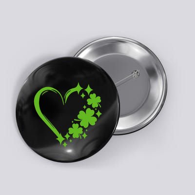 St Patricks Day Cute Heart Love Shamrock St Patricks Day Button