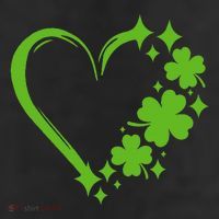St Patricks Day Cute Heart Love Shamrock St Patricks Day 11oz C Handle Ceramic Mug