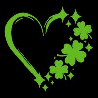 St Patricks Day Cute Heart Love Shamrock St Patricks Day 16 in Basic Backpack