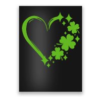 St Patricks Day Cute Heart Love Shamrock St Patricks Day Poster