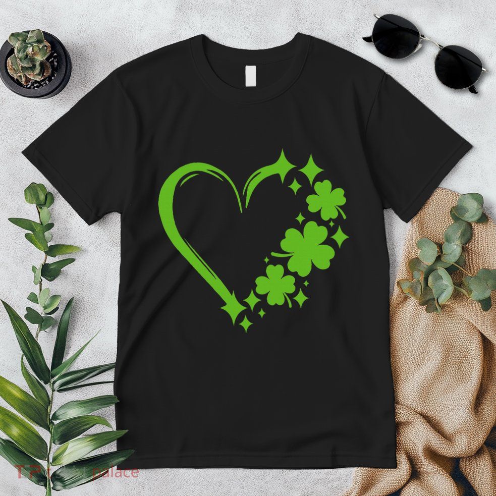 St Patricks Day Cute Heart Love Shamrock St Patricks Day Premium T-Shirt