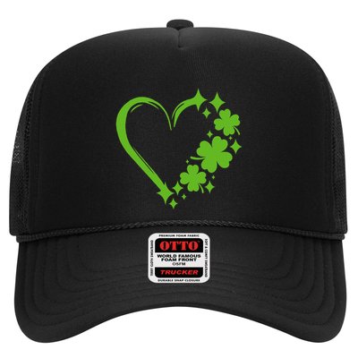 St Patricks Day Cute Heart Love Shamrock St Patricks Day Trucker Hat