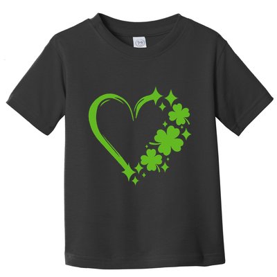 St Patricks Day Cute Heart Love Shamrock St Patricks Day Toddler T-Shirt