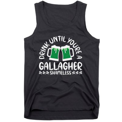 Saint Patrick's Day Funny Sarcastic Quote Gallagher Green Tank Top