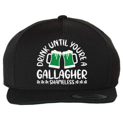 Saint Patrick's Day Funny Sarcastic Quote Gallagher Green Wool Snapback Cap