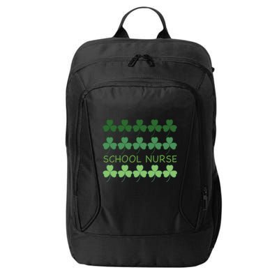 St Patricks Day School Nurse Cool Gift City Backpack