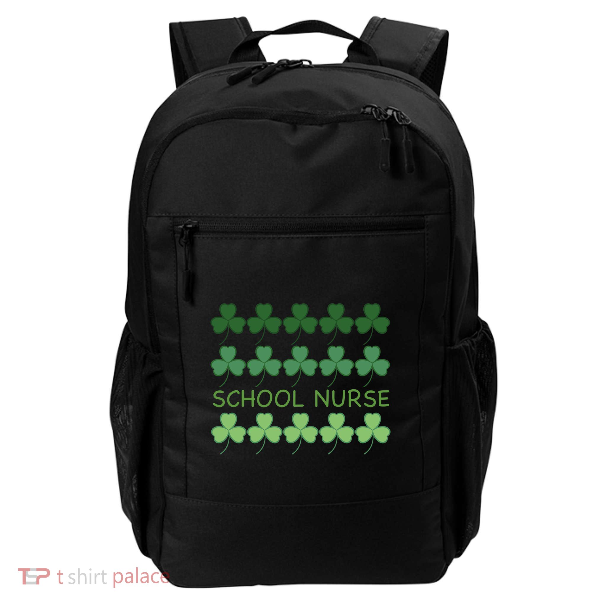 St Patricks Day School Nurse Cool Gift Backpack