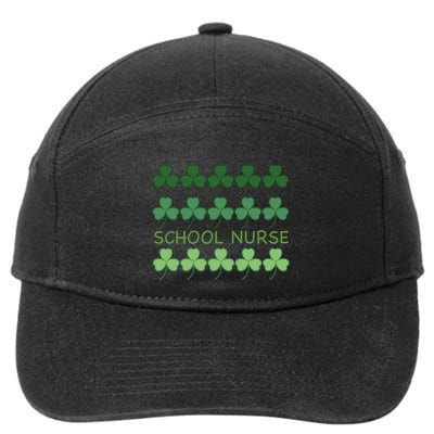 St Patricks Day School Nurse Cool Gift 7-Panel Snapback Hat