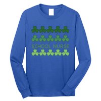 St Patricks Day School Nurse Cool Gift Long Sleeve Shirt