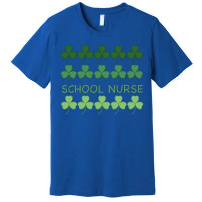 St Patricks Day School Nurse Cool Gift Premium T-Shirt