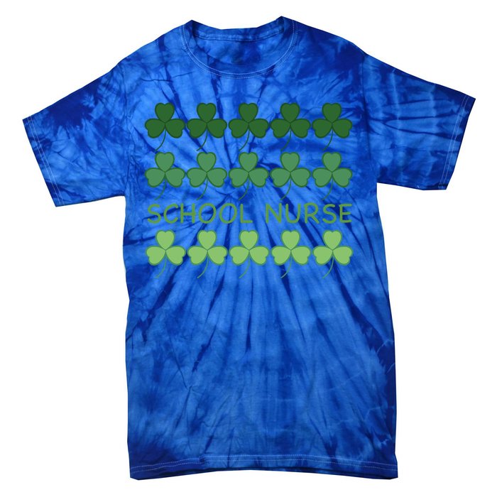 St Patricks Day School Nurse Cool Gift Tie-Dye T-Shirt