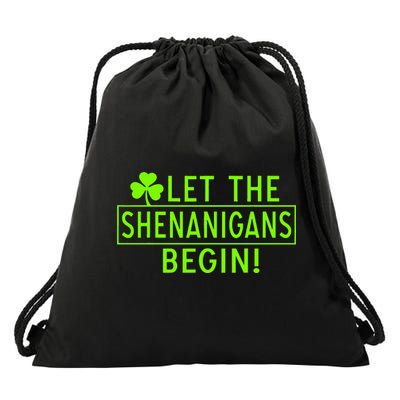 Saint Patrick Day Shenanigans For Irish Drawstring Bag