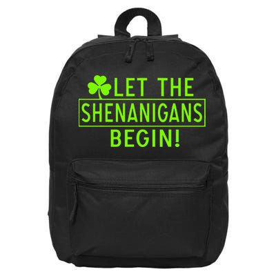 Saint Patrick Day Shenanigans For Irish 16 in Basic Backpack