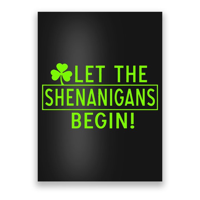 Saint Patrick Day Shenanigans For Irish Poster