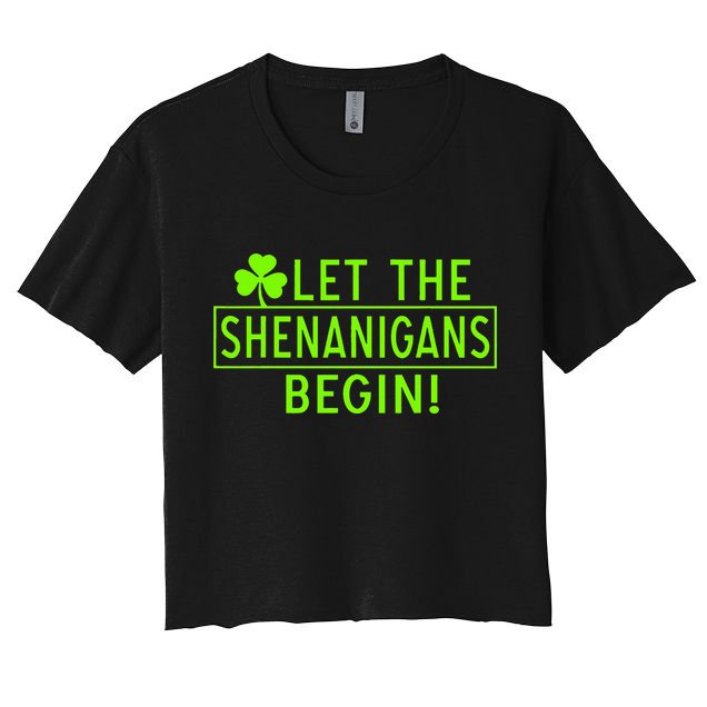 Saint Patrick Day Shenanigans For Irish Crop Top