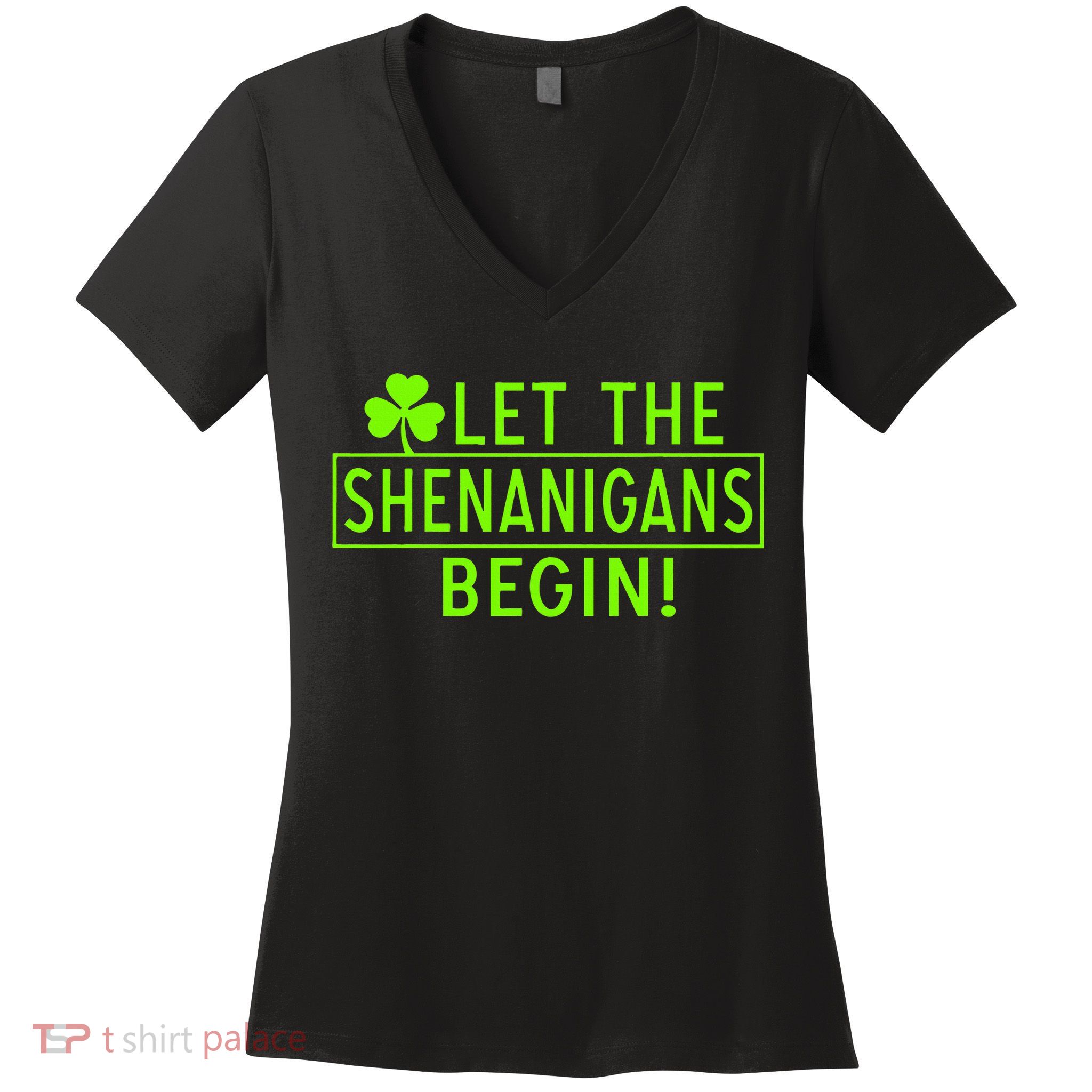 Saint Patrick Day Shenanigans For Irish Women's V-Neck T-Shirt