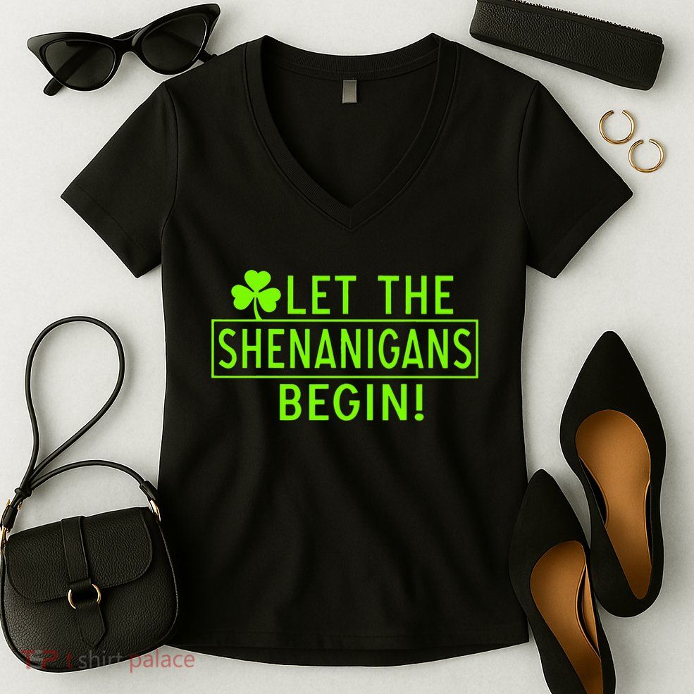 Saint Patrick Day Shenanigans For Irish Women's V-Neck T-Shirt