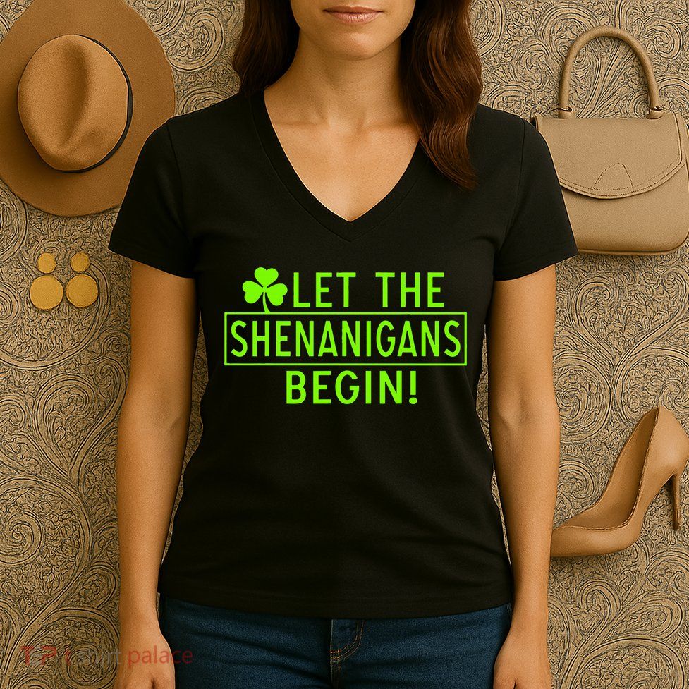 Saint Patrick Day Shenanigans For Irish Women's V-Neck T-Shirt