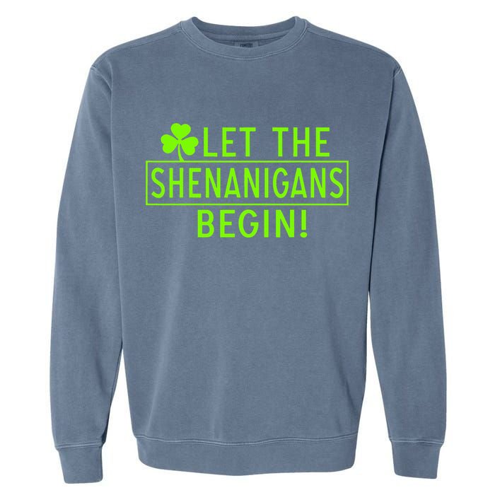 Saint Patrick Day Shenanigans For Irish Garment-Dyed Sweatshirt