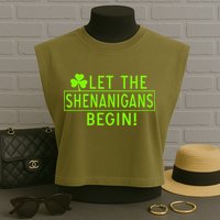 Saint Patrick Day Shenanigans For Irish Garment-Dyed Women's Muscle Tee