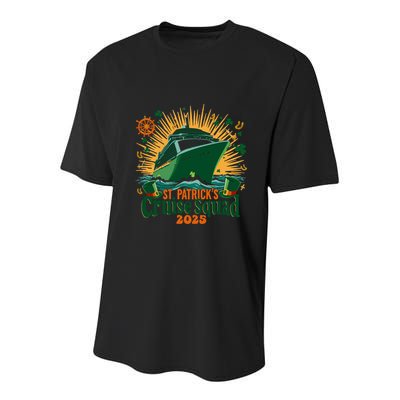 St PatrickS Day Cruise Squad 2025 Family Matching Cute Gift Youth Performance Sprint T-Shirt