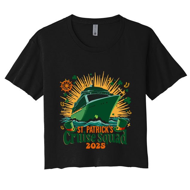 St PatrickS Day Cruise Squad 2025 Family Matching Cute Gift Crop Top