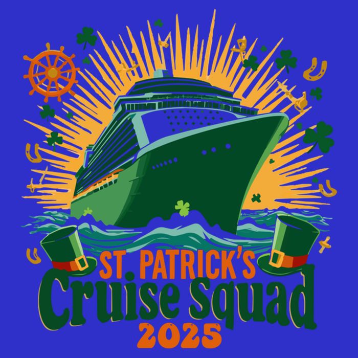St PatrickS Day Cruise Squad 2025 Family Matching Cute Gift 16 in Basic Backpack