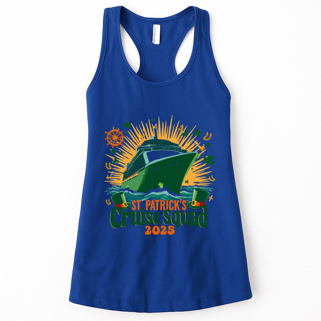 St PatrickS Day Cruise Squad 2025 Family Matching Cute Gift Womens Tank Top