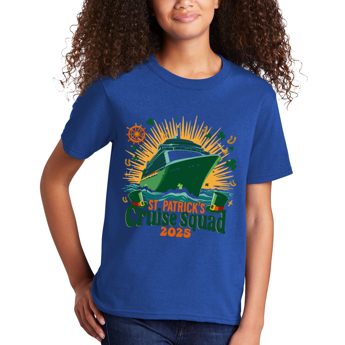 St PatrickS Day Cruise Squad 2025 Family Matching Cute Gift Kids T-Shirt