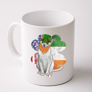 St Patricks Day Irish American Flag Tonkinese Cat Gift Coffee Mug