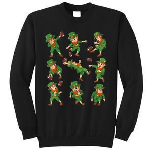 St Patricks Day Leprechaun Football Player Funny Boys Kid.s Sweatshirt