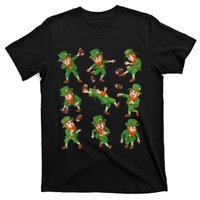 St Patricks Day Leprechaun Football Player Funny Boys Kid.s T-Shirt