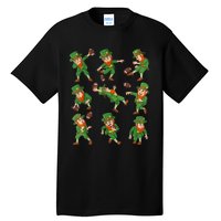 St Patricks Day Leprechaun Football Player Funny Boys Kid.s Tall T-Shirt