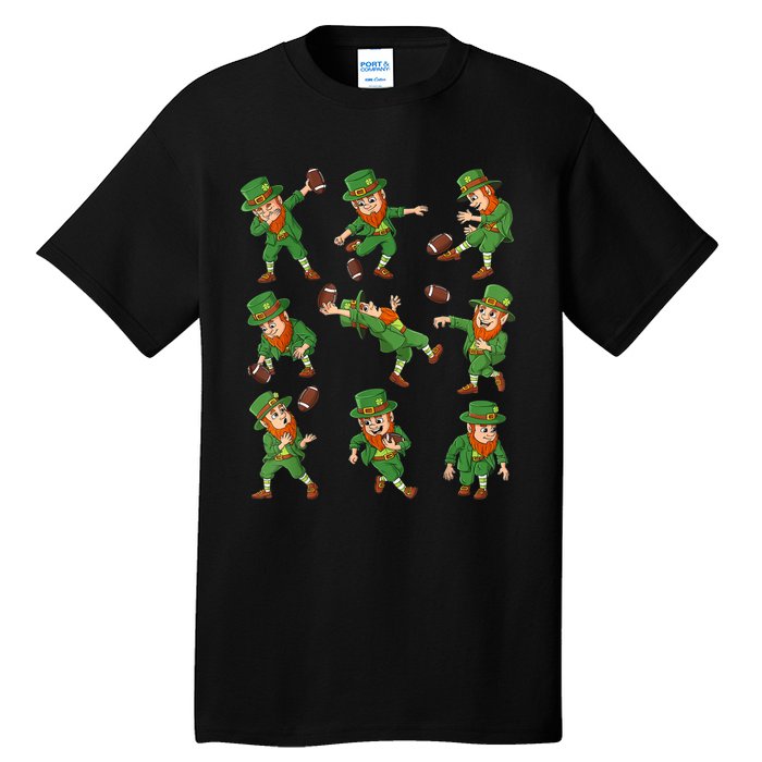 St Patricks Day Leprechaun Football Player Funny Boys Kid.s Tall T-Shirt