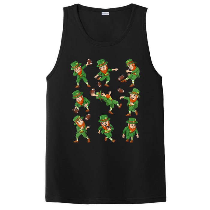 St Patricks Day Leprechaun Football Player Funny Boys Kid.s PosiCharge Competitor Tank