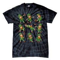 St Patricks Day Leprechaun Football Player Funny Boys Kid.s Tie-Dye T-Shirt