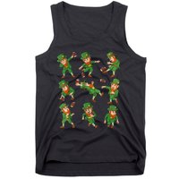 St Patricks Day Leprechaun Football Player Funny Boys Kid.s Tank Top