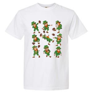 St Patricks Day Leprechaun Football Player Funny Boys Kid.s Garment-Dyed Heavyweight T-Shirt