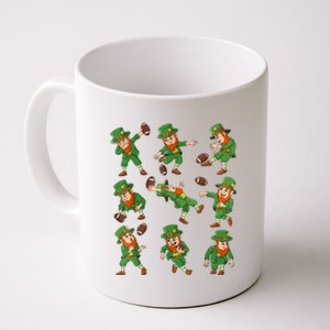 St Patricks Day Leprechaun Football Player Funny Boys Kid.s Coffee Mug